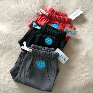 NWT Bundle of Three - Carter’s Boy’s Pull-On Knit French Terry Shorts - Size 4T